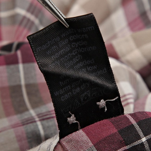 John Varvatos USA Shirt Mens 2XL Plaid Burgundy Long Sleeve Button Front Casual - Picture 6 of 11